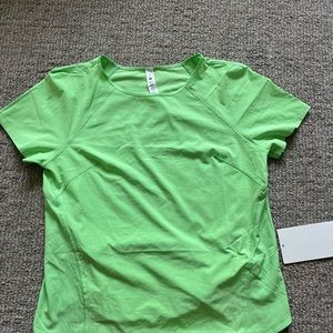 Lightweight Stretch Run Short Sleeve Shirt Scream Light Green Size 4
